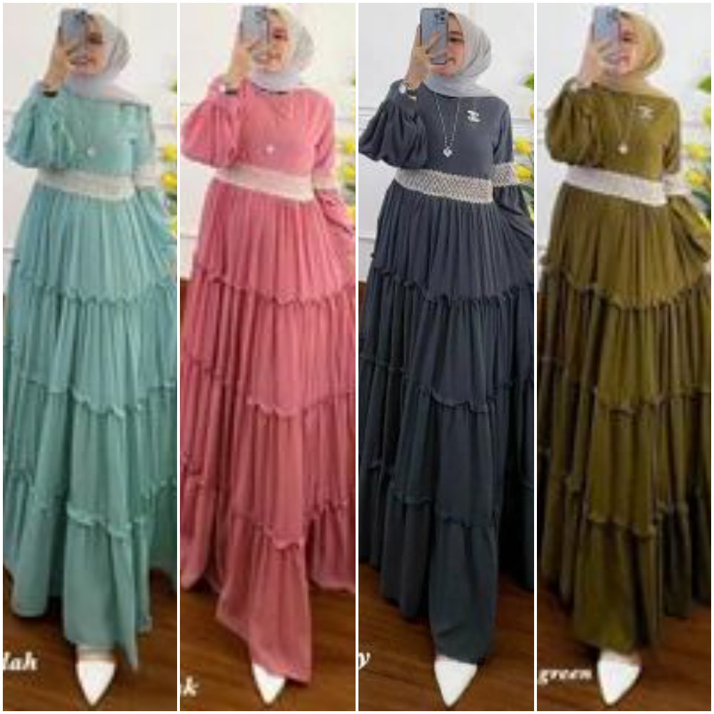 Randa Maxi/ gamis ceruty wanita muslimah/ gamis ceruty babydoll / gamis ceruty polos / gamis ceruty jumbo / dress muslimah ceruty / dress muslimah ceruty polos / gamis casual / gamis casual terbaru / gamis casual kekinian /gamis casual terbaru 2022 casual