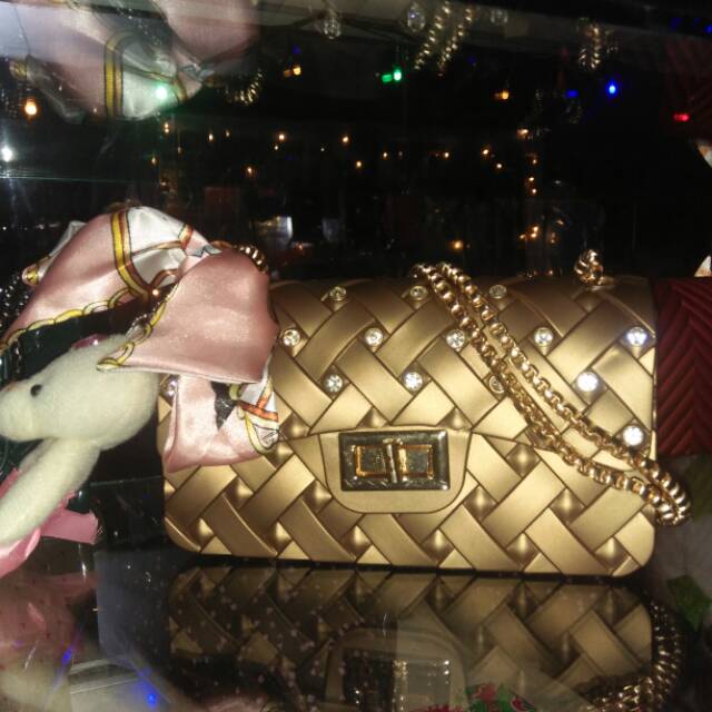 Tas jelly matte diamond anyam