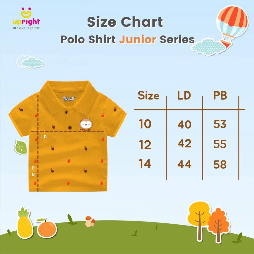 Polo Shirt Kids &amp; Junior Series Upright