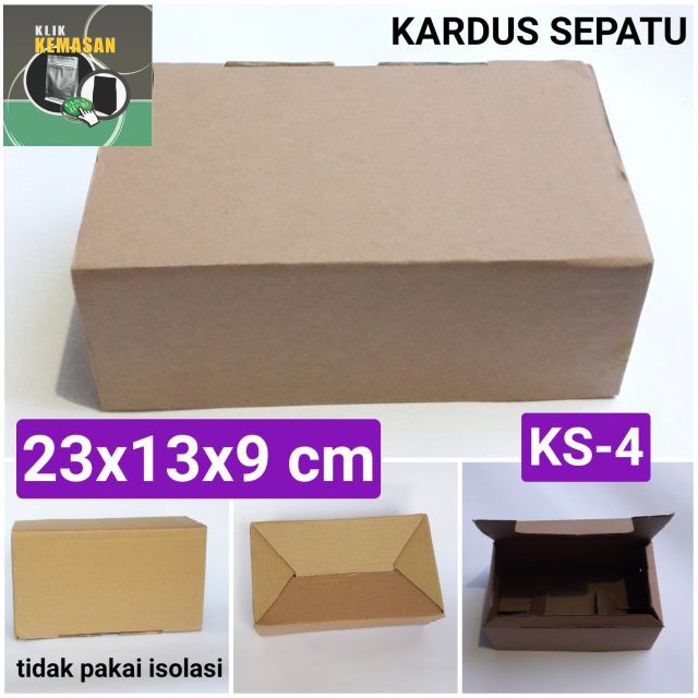 

KARDUS SEPATU 23X13X9/BOX KARDUS HP PACKING KOTAK DOS DUS BOX
