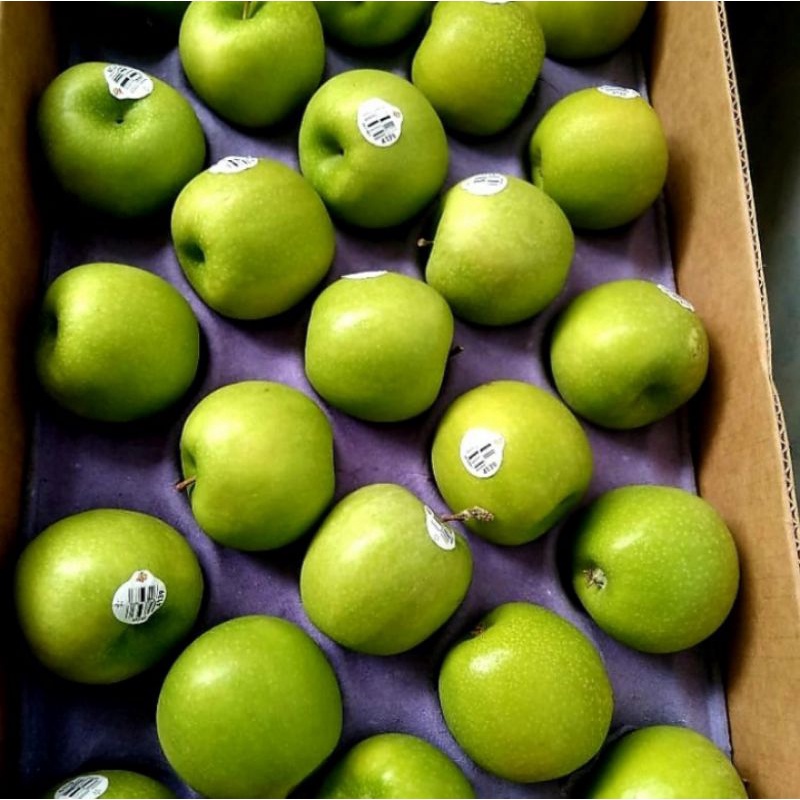 Buah Apel Hijau Granny Smith Fresh Import / 1 Dus