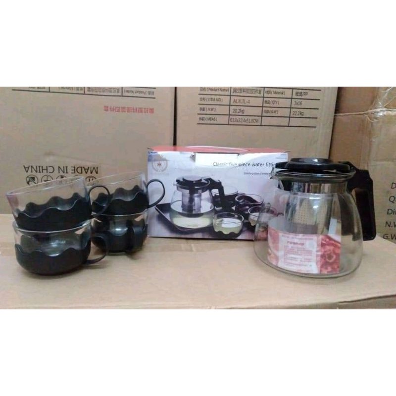 teapot hitam pakai saringan