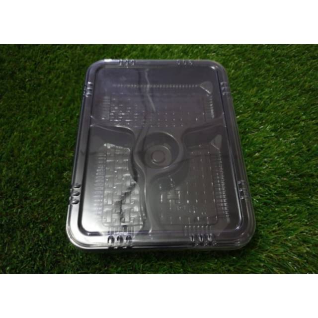Mika Plastik Tempat Nasi Box Bento 4 (isi 50pcs) Take Away Plastik Tahan Panas Food Grade PP / Mika 
