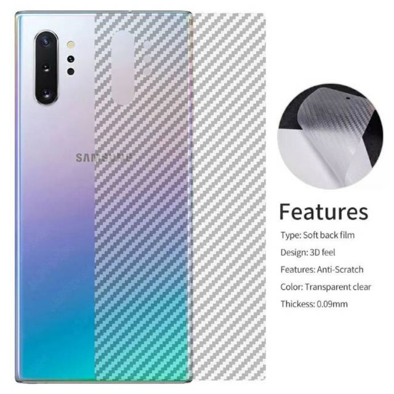 SKIN CARBON SAMSUNG NOTE 10 SAMSUNG NOTE 10 PLUS SAMSUNG NOTE 10 LITE