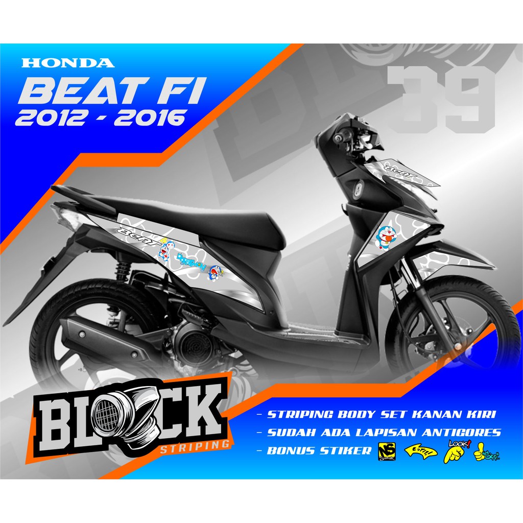 Jual Sticker Striping BEAT FI 2013 2014 2015 2016 DORAEMON Motor Beat Fi Old Kode SS 04 Indonesia Shopee Indonesia