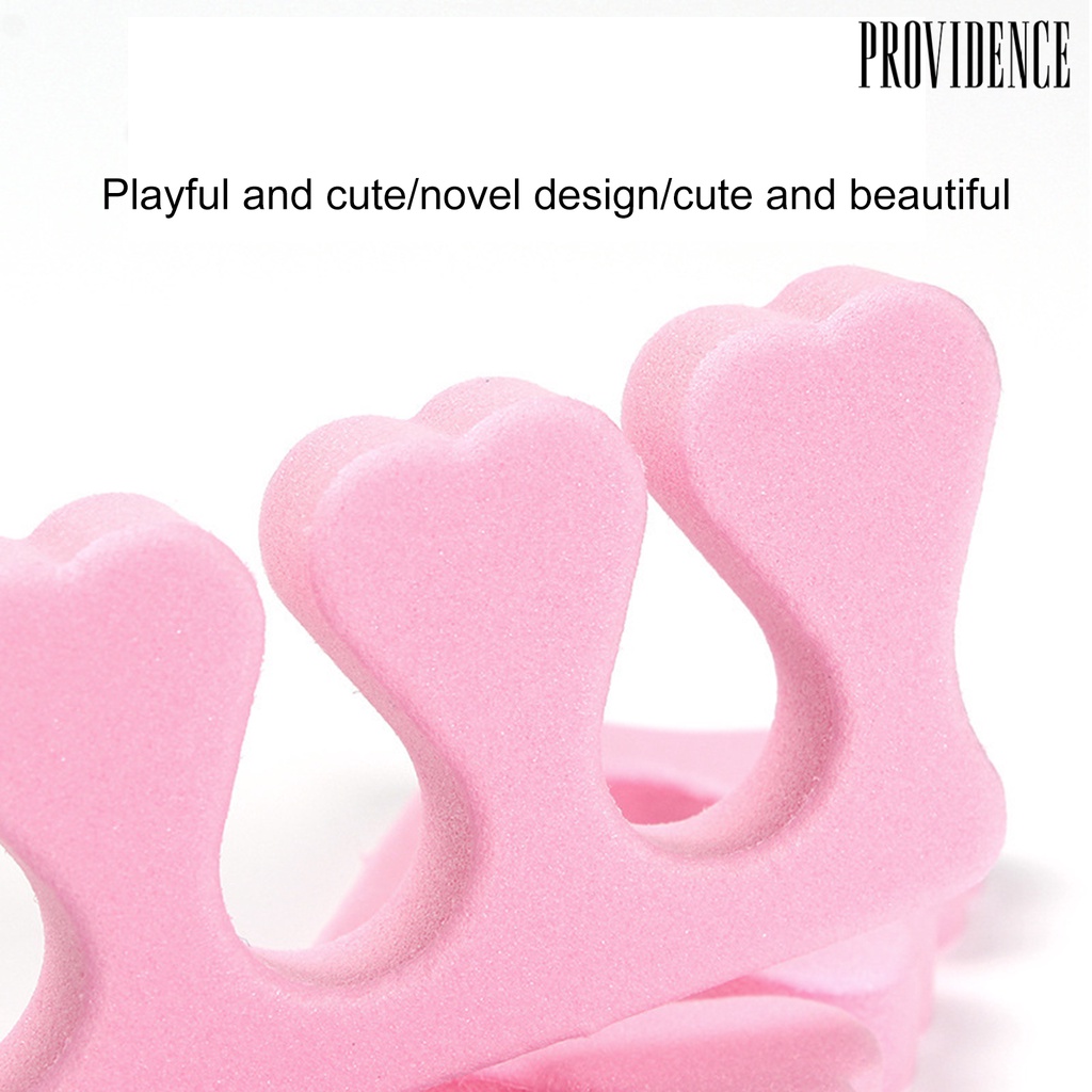 Providence 100Pairs/Set Soft Toe Separators Anti-Scratch Sponge Pedicure Toe Bulk Nail Art Finger Stretcher for Adult