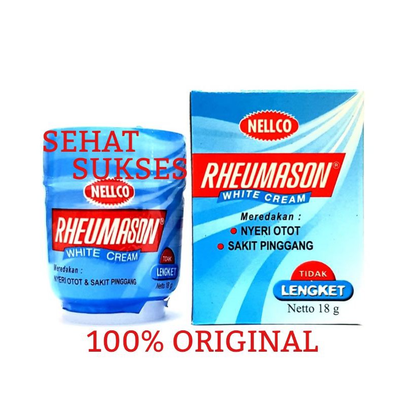 Rheumason White Cream 18gr - Pereda Nyeri Otot dan Sakit Pinggang