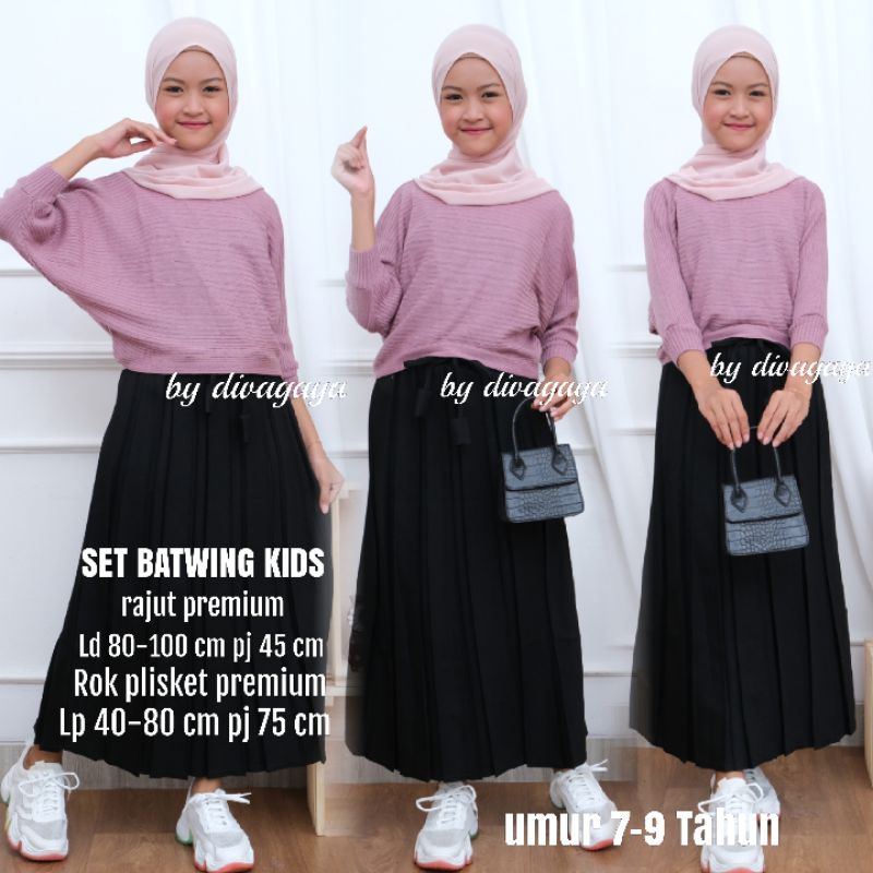 SET BATWING ANAK 7-9 TAHUN