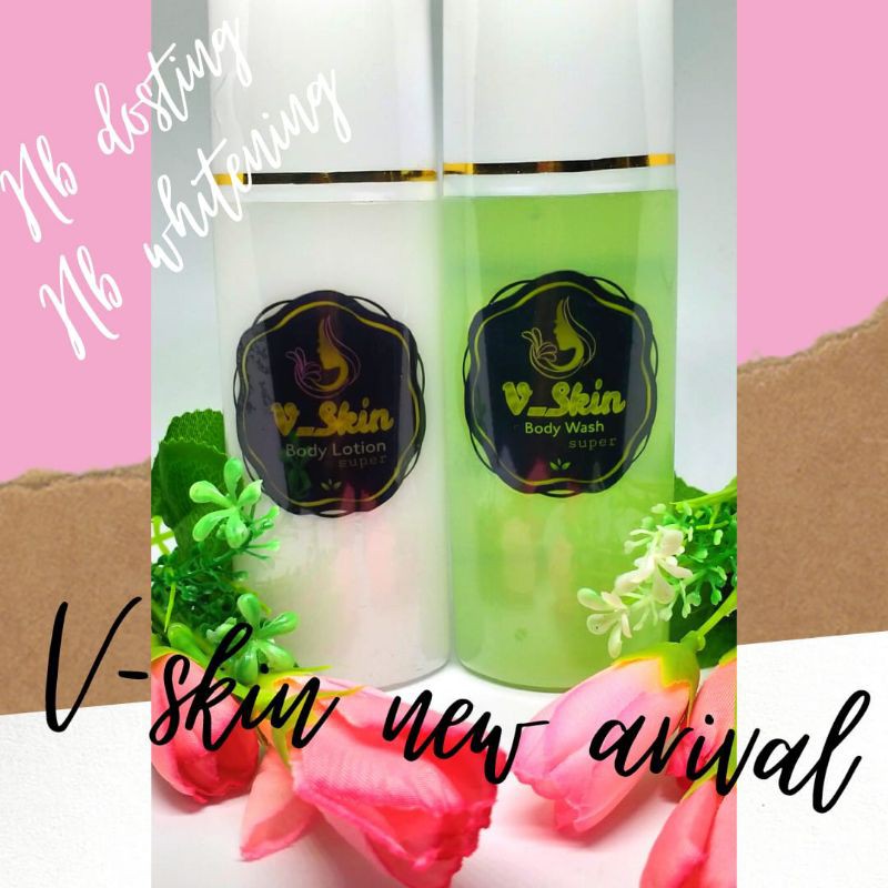 Hb v skin extra whitening lotion pemutih