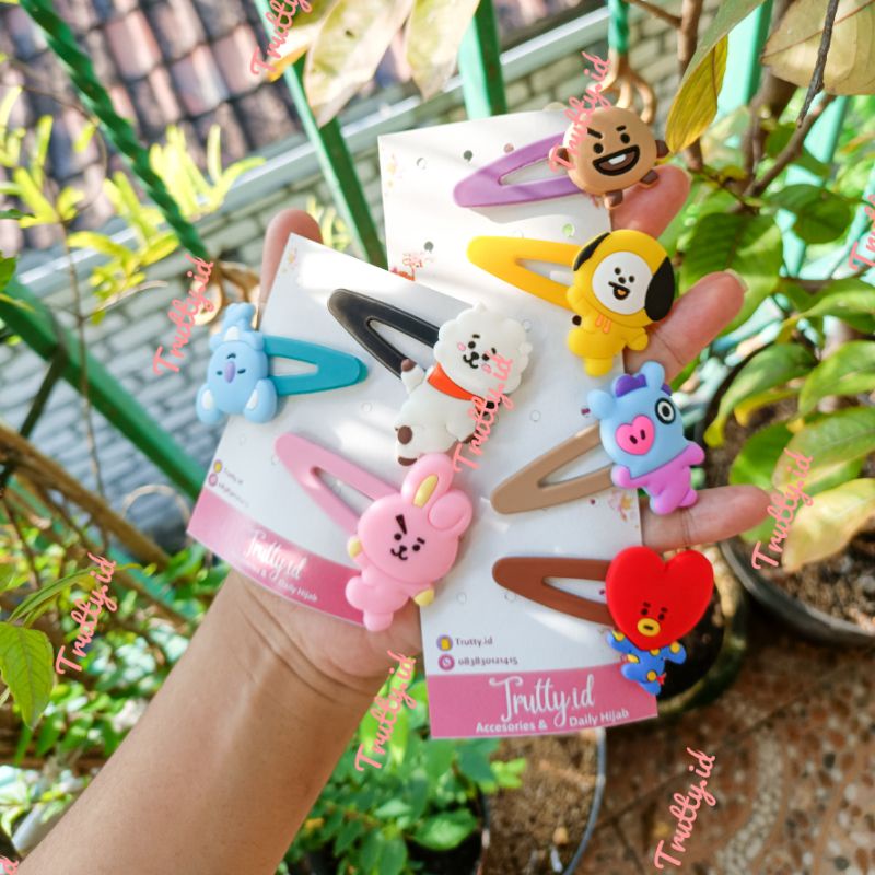 jepit rambut anak BTS / jepit rambut baby BTS / jepit rambut lucu / head ribbon