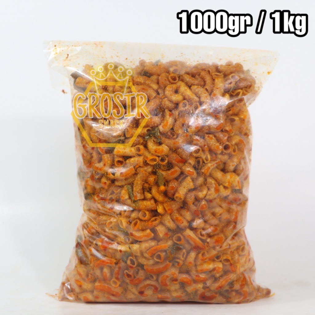 Makaroni Pipa Kriuk 1000gr / 1kg Extra Daun jeruk