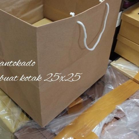 

۞ paperbag coklat 27x27x28(12pcs) ☆