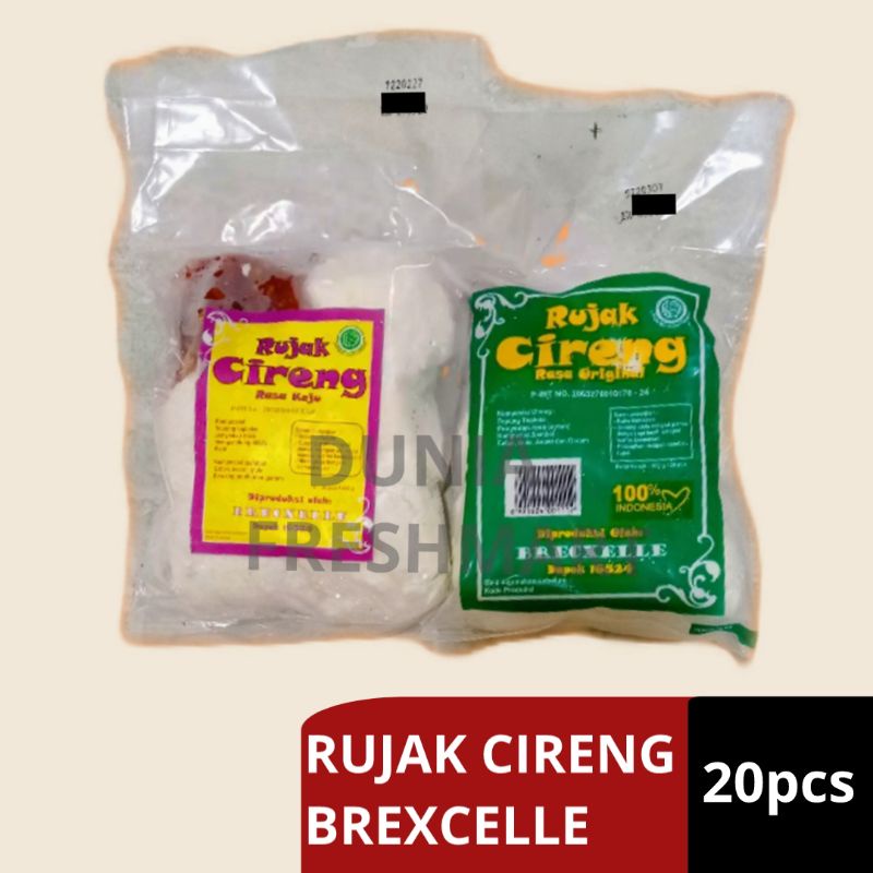 

BREXCELLE CIRENG ORI/KEJU ISI 20PCS RUJAK CIRENG FROZEN+ SAUCE CIRENG BEKU ACI GORENG DENGAN BUMBU RUJAK HALAL