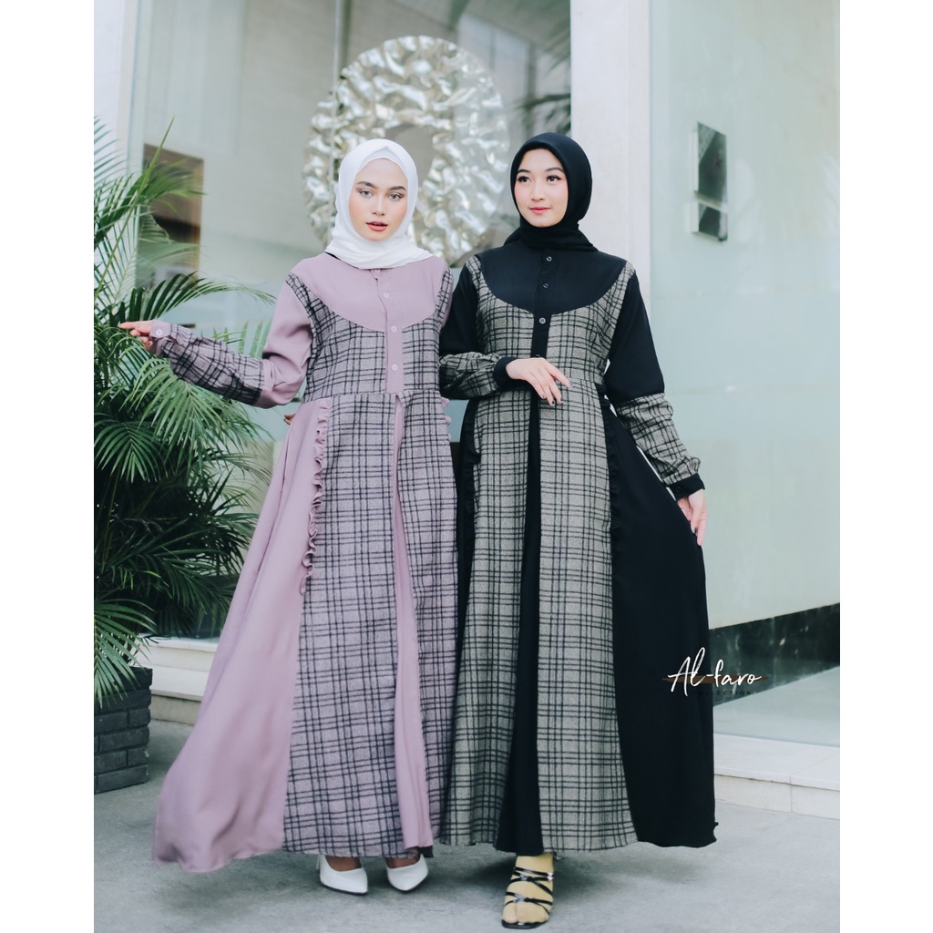 GAMIS JELITA KOTAK BY ALFARO muslimah fashion baju muslim modis hits terbaru