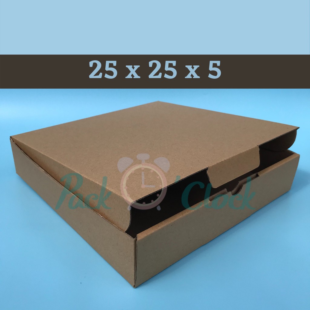 

5 PCS Kardus / Karton Box Die Cut Uk. 25 x 25 x 5 cm