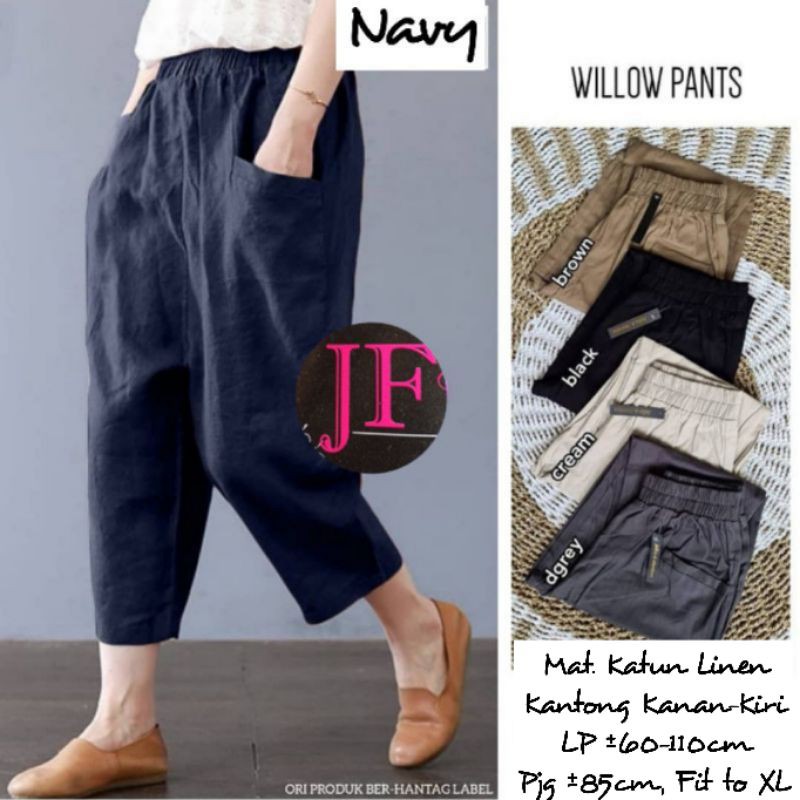 CELANA KULOT LINEN 7/9 XL (DIATAS MATA KAKI)