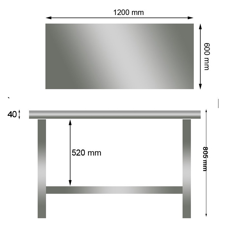 Meja Stainless Steel MrDapur WT 1 Dapur Kitchen