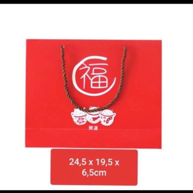 

Paperbag goodie bag merah fuk imlek