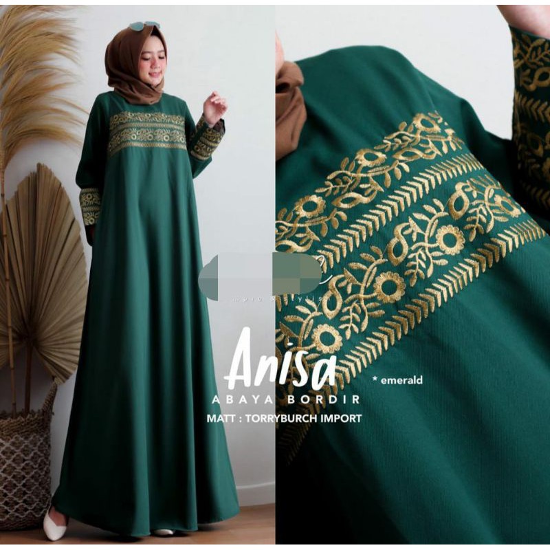 ANISA DRESS/ABAYA BORDIR/GAMIS BORDIR