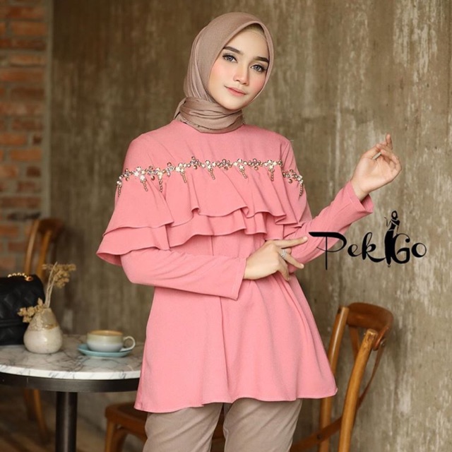 Sabrina Blouse Dusty S by Pekgo Apparel