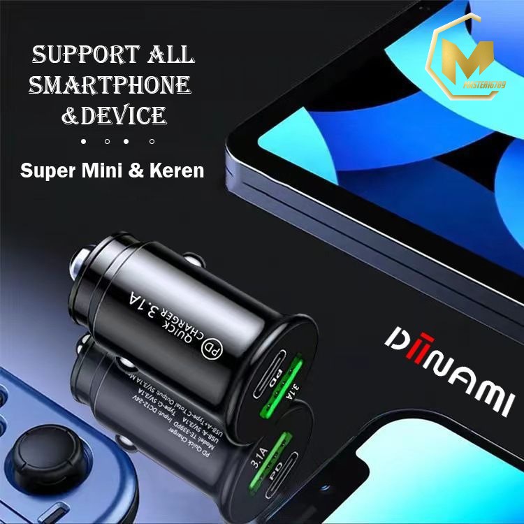 BM078 Saver Cashan mobil original DIINAMI C17 dual usb qualcom 6A Samsung oppo xiaomi iPhone Vivo MA808