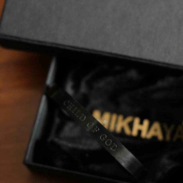 GELANG KRISTEN AKSESORIS ROHANI CHILD OF GOD HITAM