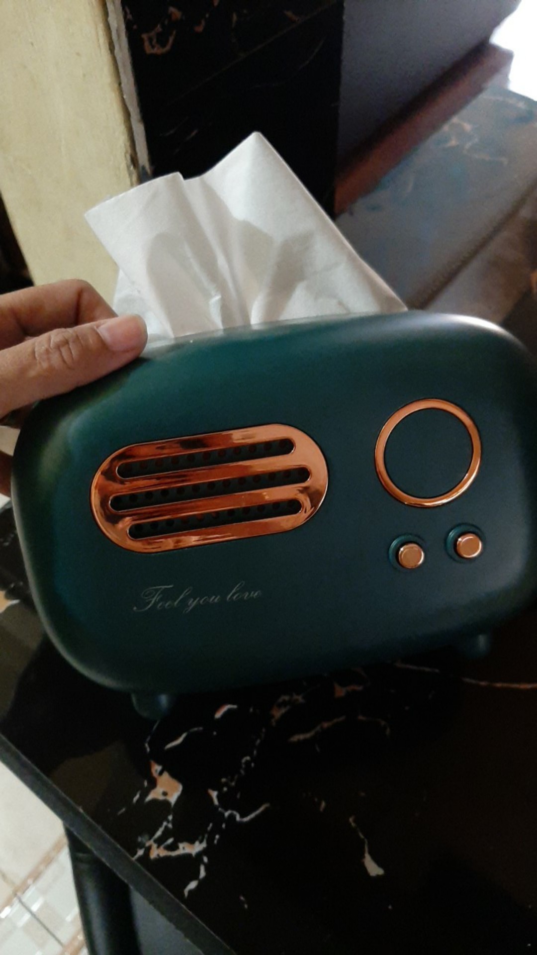 Os Kotak Tisu Kreatif Bentuk Radio Untuk Ruang Tamu / Kotak Tissue Radio / Restoran / Rumah