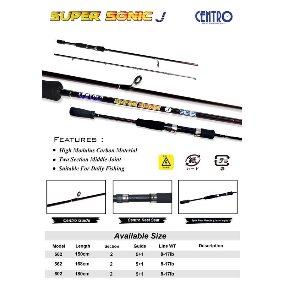 Joran Centro Super Sonic J 502 | 562 | 602