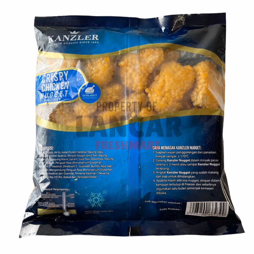 KANZLER CRISPY CHICKEN NUGGET 450GR