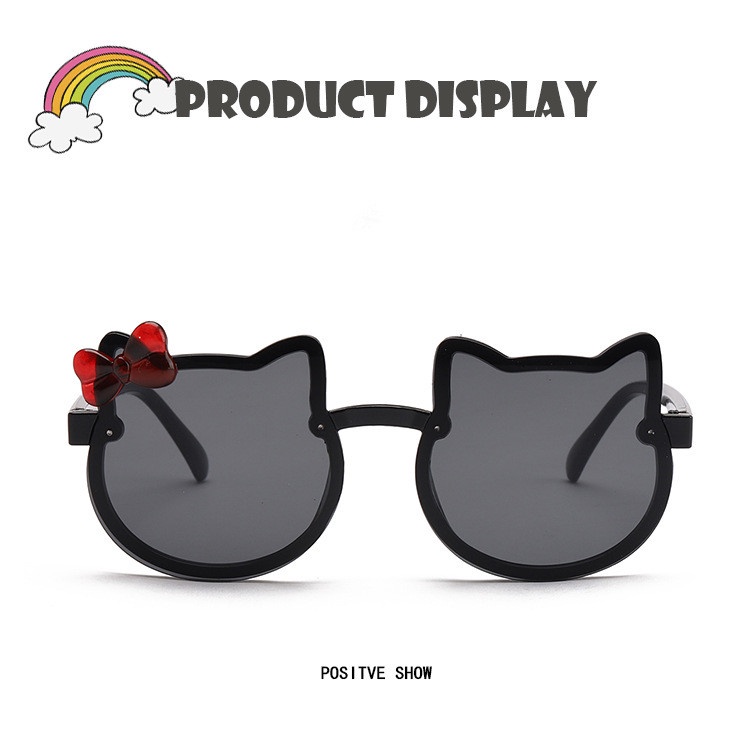 Sunglasses For Kids Cartoon Kitten Girls Cute Bowglasses