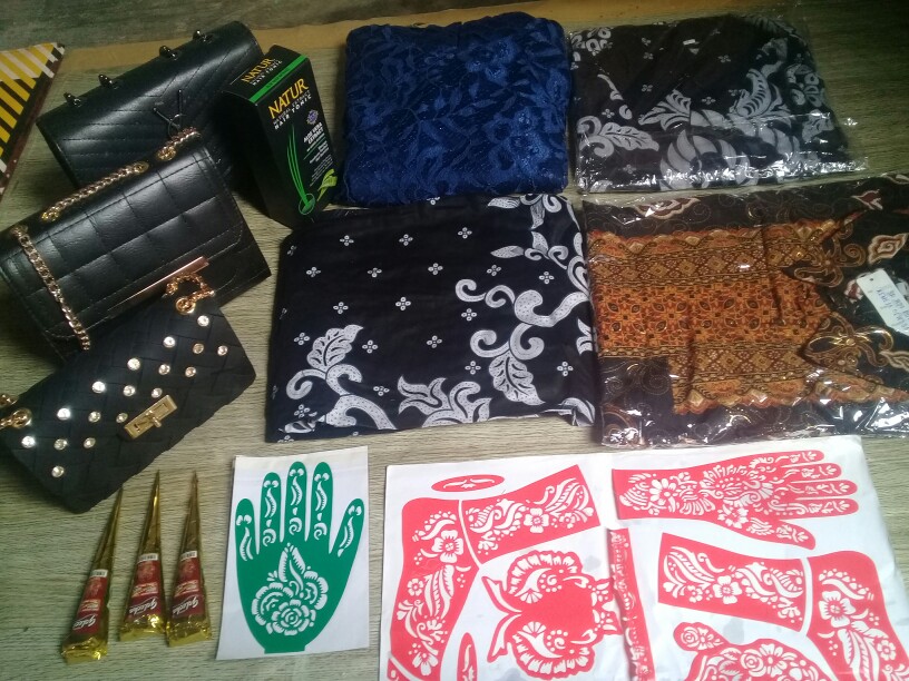 Sellyshop Kemeja Batik Awan Mendung Prada Foil Model Klep Intip Tgn Pdk(real Pict)
