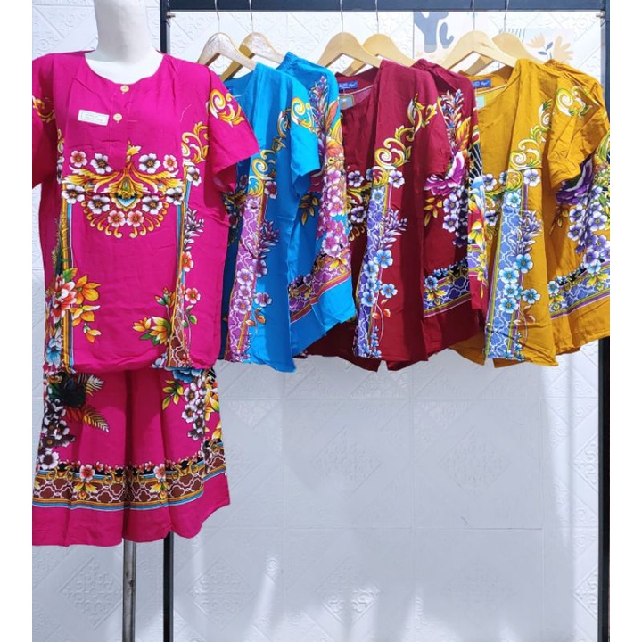 Setelan Kencana Ungu Label Biru