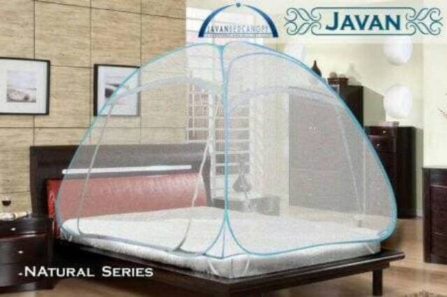 Javan Bed Canopy Natural Series / Kelambu lipat kasur dewasa BER GARANSI