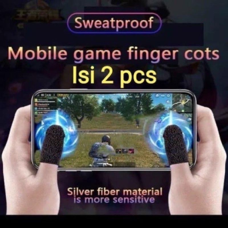 Sarung Jempol Jari ANTI BASAH For Game ML PUBG FF mobile Jari gamer Finger Cots