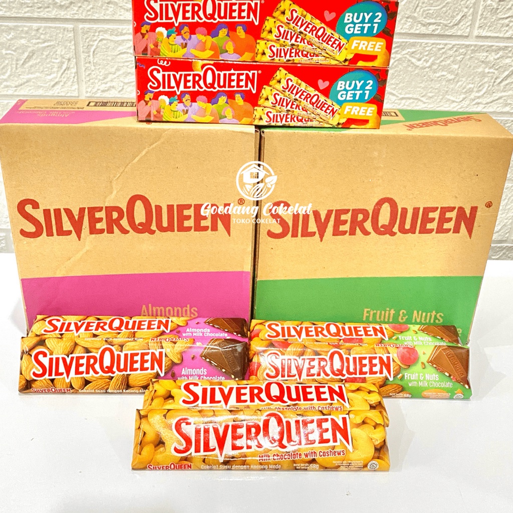 

Silverqueen Mete Mede Cashew Almond 55 gram /62gr/65gr Besar PROMO