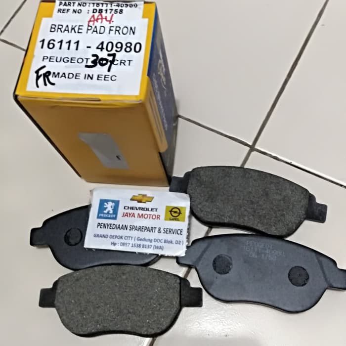 kampas rem depan peugeot 307