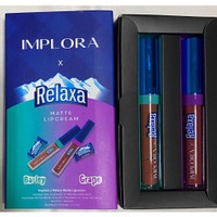 Implora x Relaxa Matte Lip Cream isi 2 ( Grape dan Barley )