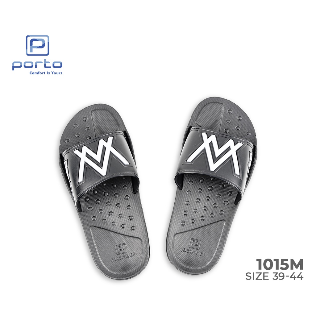 1015M - Porto Leveling Sandal Selop Karet Pria Harian Kekinian Alan Walker Original Terbaru