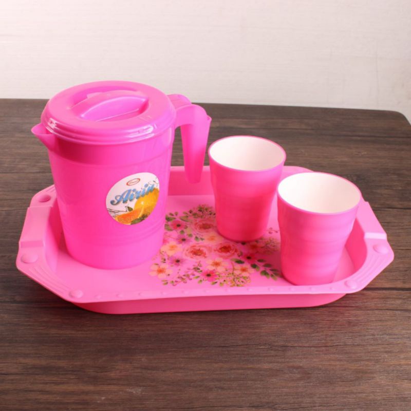 Set Teko Gelas dan Nampan Airin