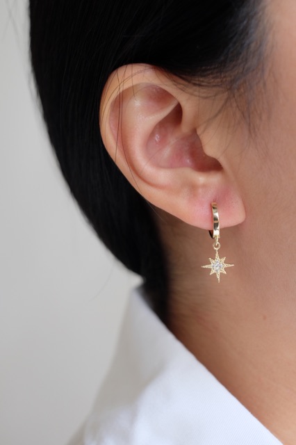 Sun &amp; Moon Assymetric earrings