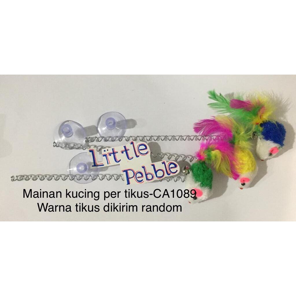 MAINAN KUCING tikus per bulu warna lonceng-CA1089