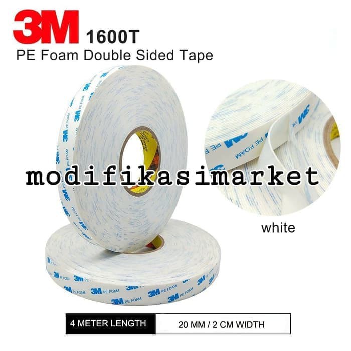 

Dijua DOUBLE SIDE TAPE 3M PE FOAM Murah