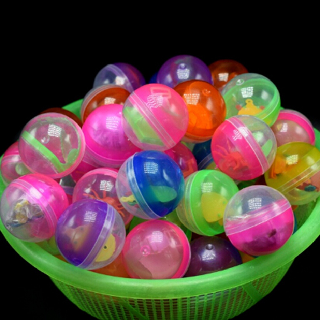 [tiantianbaofu] 10pcs 45mm plastic balls capsules toys with different small toys vending machine Boutique