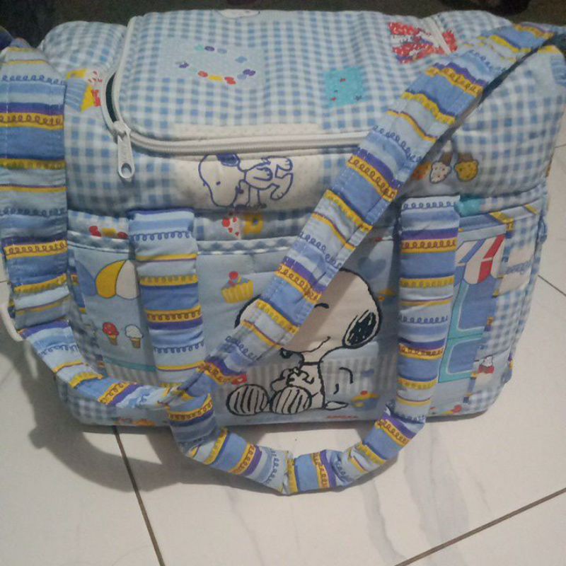 exs kado tas bayi brand snoopy