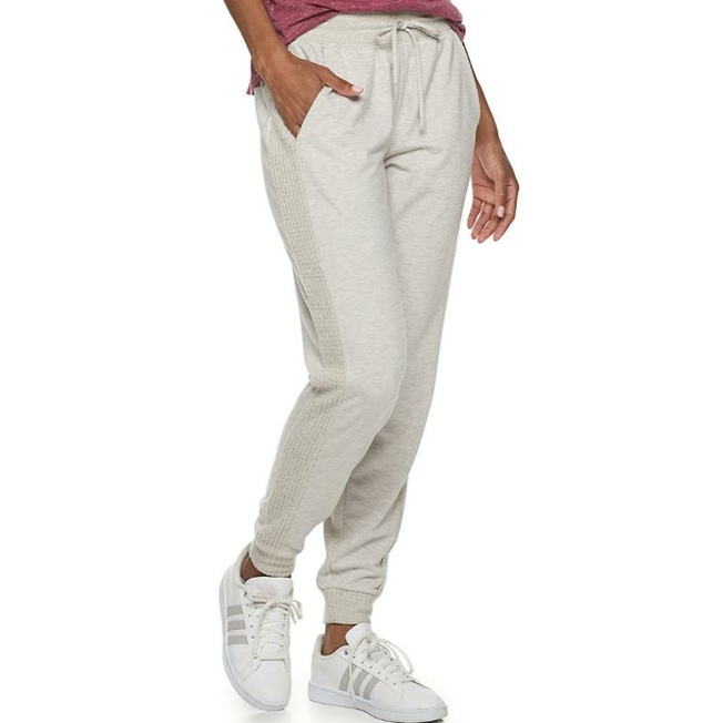 Sonoma supersoft wafffle trim knit jogger pants