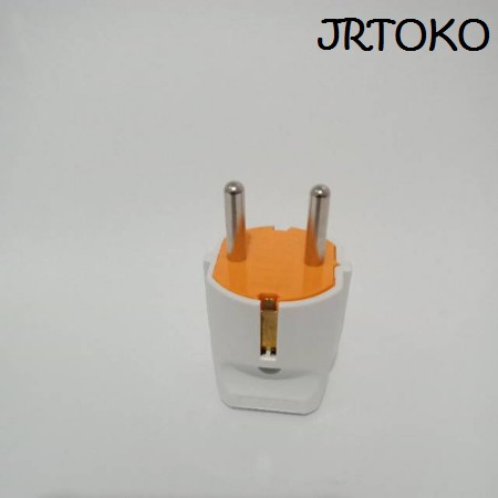 STEKER ARDE KEPALA KOTAK PERSEGI SEGI DUTRON COLOK COLOKAN SAMBUNGAN LISTRIK KUNINGAN ASLI 1 LUBANG OUTPUT TANPA KABEL