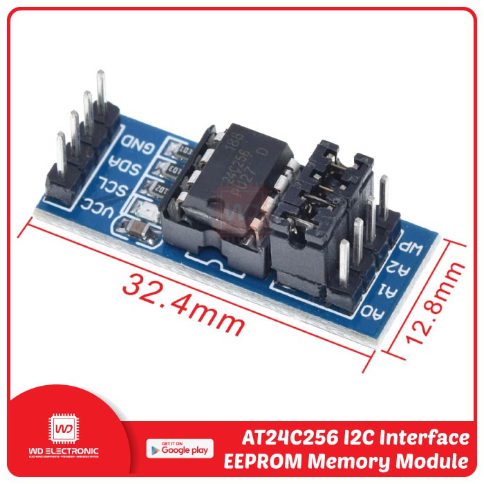 AT24C256 I2C INTERFACE EEPROM MEMORY MODULE