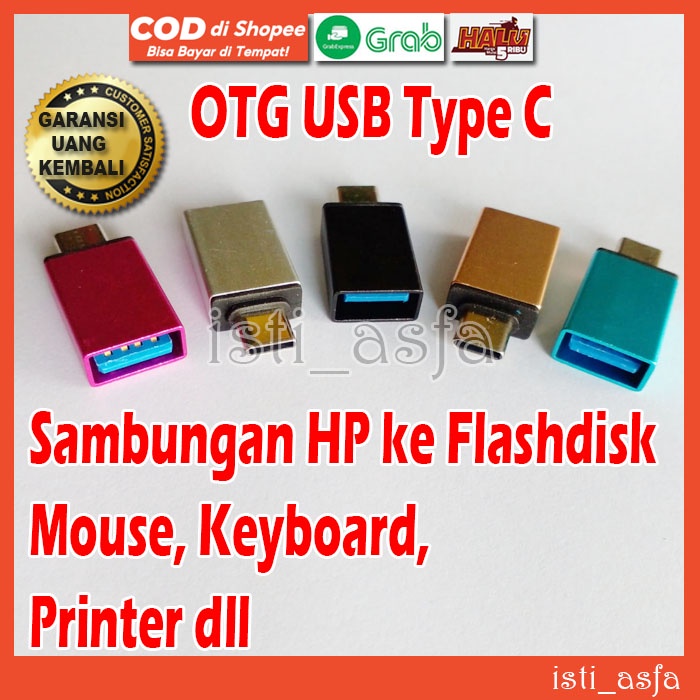Sambungan OTG USB Type C untuk HP REALME 14 13 12 11 10 9 8 C75 C73 C71 C65 C63 C61 C55 C53 C51 NARZ