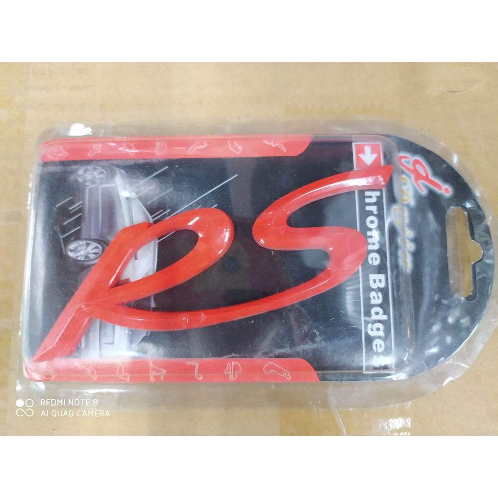 Stiker Emblem Logo Belakang RS Merah