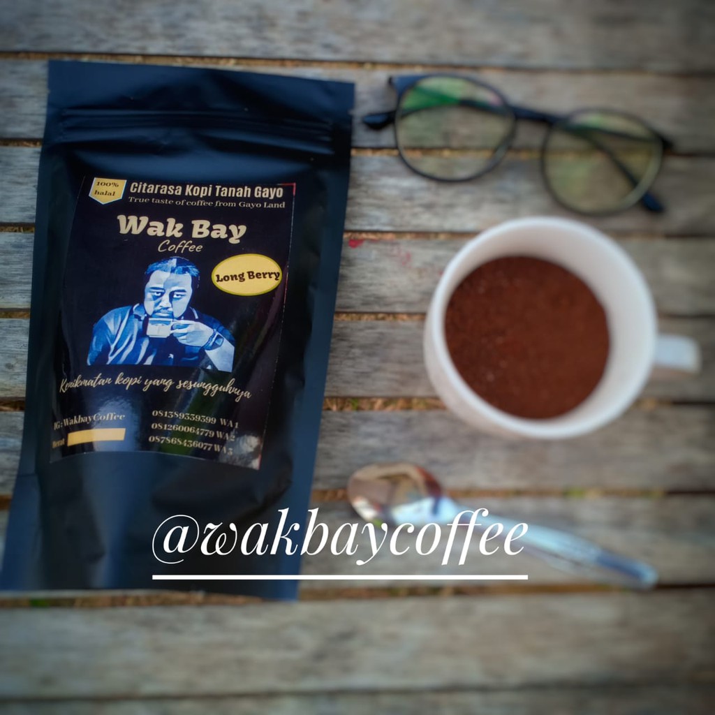 

Kopi Gayo Wakbay Coffee Gayo Long Berry 250gr